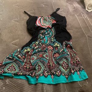 Black spaghetti strap dress